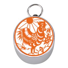 Chinese Zodiac Horoscope Zhen Icon Star Orangechicken Mini Silver Compasses by Mariart