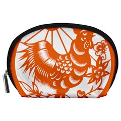 Chinese Zodiac Horoscope Zhen Icon Star Orangechicken Accessory Pouches (large)  by Mariart