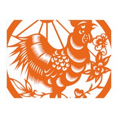 Chinese Zodiac Horoscope Zhen Icon Star Orangechicken Double Sided Flano Blanket (mini)  by Mariart