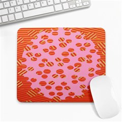 Distance Absence Sea Holes Polka Dot Line Circle Orange Chevron Wave Large Mousepads by Mariart