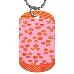 Distance Absence Sea Holes Polka Dot Line Circle Orange Chevron Wave Dog Tag (one Side) by Mariart