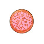 Distance Absence Sea Holes Polka Dot Line Circle Orange Chevron Wave Hat Clip Ball Marker (4 pack) Front