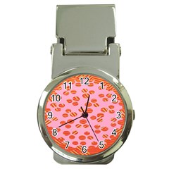 Distance Absence Sea Holes Polka Dot Line Circle Orange Chevron Wave Money Clip Watches by Mariart