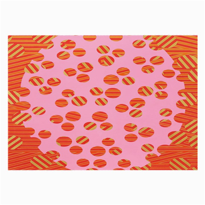 Distance Absence Sea Holes Polka Dot Line Circle Orange Chevron Wave Large Glasses Cloth (2-Side)