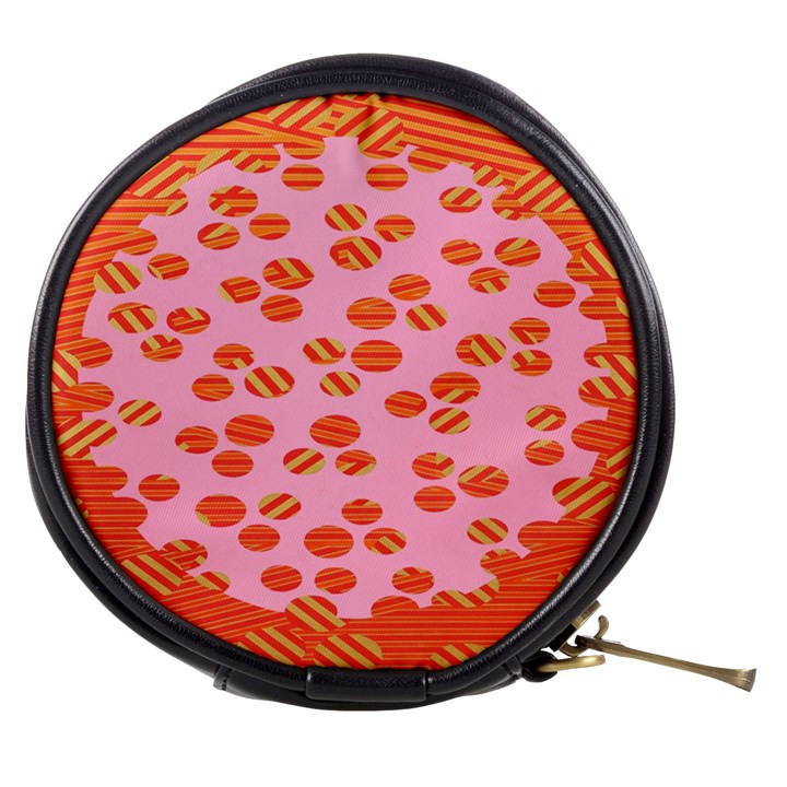 Distance Absence Sea Holes Polka Dot Line Circle Orange Chevron Wave Mini Makeup Bags