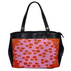 Distance Absence Sea Holes Polka Dot Line Circle Orange Chevron Wave Office Handbags by Mariart