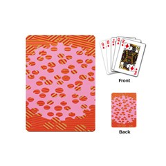 Distance Absence Sea Holes Polka Dot Line Circle Orange Chevron Wave Playing Cards (mini)  by Mariart