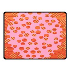 Distance Absence Sea Holes Polka Dot Line Circle Orange Chevron Wave Double Sided Fleece Blanket (small)  by Mariart