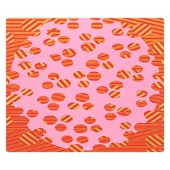 Distance Absence Sea Holes Polka Dot Line Circle Orange Chevron Wave Double Sided Flano Blanket (small)  by Mariart