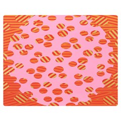 Distance Absence Sea Holes Polka Dot Line Circle Orange Chevron Wave Double Sided Flano Blanket (medium)  by Mariart