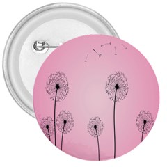 Flower Back Pink Sun Fly 3  Buttons by Mariart