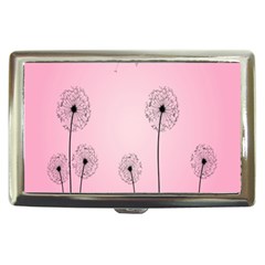 Flower Back Pink Sun Fly Cigarette Money Cases by Mariart