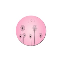 Flower Back Pink Sun Fly Golf Ball Marker (4 Pack) by Mariart