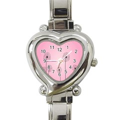 Flower Back Pink Sun Fly Heart Italian Charm Watch by Mariart