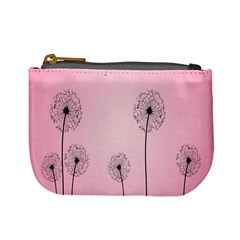 Flower Back Pink Sun Fly Mini Coin Purses by Mariart