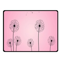 Flower Back Pink Sun Fly Fleece Blanket (small) by Mariart