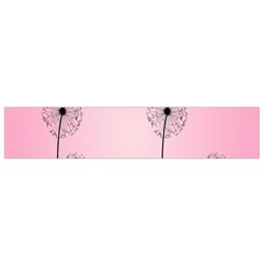 Flower Back Pink Sun Fly Flano Scarf (small) by Mariart