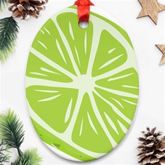 Gerald Lime Green Ornament (oval) by Mariart