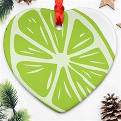 Gerald Lime Green Ornament (heart)