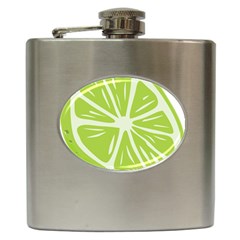 Gerald Lime Green Hip Flask (6 Oz) by Mariart