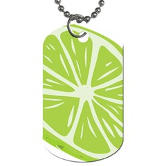 Gerald Lime Green Dog Tag (two Sides) by Mariart