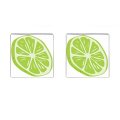 Gerald Lime Green Cufflinks (square) by Mariart