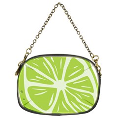 Gerald Lime Green Chain Purses (one Side)  by Mariart