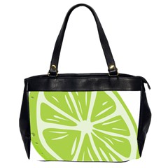 Gerald Lime Green Office Handbags (2 Sides)  by Mariart