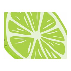 Gerald Lime Green Double Sided Flano Blanket (mini)  by Mariart