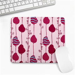 Flower Floral Mpink Frame Large Mousepads by Mariart