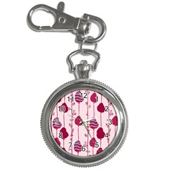 Flower Floral Mpink Frame Key Chain Watches by Mariart