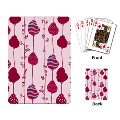 Flower Floral Mpink Frame Playing Card by Mariart