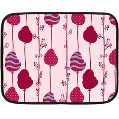 Flower Floral Mpink Frame Fleece Blanket (mini) by Mariart