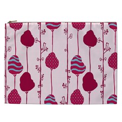 Flower Floral Mpink Frame Cosmetic Bag (xxl)  by Mariart