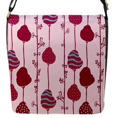 Flower Floral Mpink Frame Flap Messenger Bag (s) by Mariart