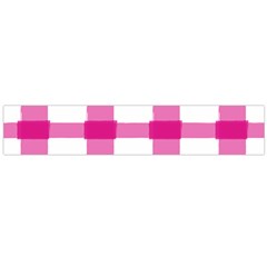 Hot Pink Brush Stroke Plaid Tech White Flano Scarf (large) by Mariart