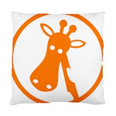 Giraffe Animals Face Orange Standard Cushion Case (one Side) by Mariart