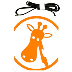 Giraffe Animals Face Orange Shoulder Sling Bags by Mariart