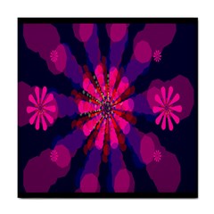 Flower Red Pink Purple Star Sunflower Tile Coasters