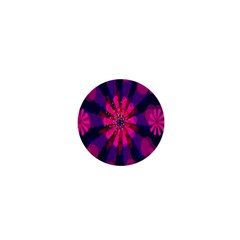 Flower Red Pink Purple Star Sunflower 1  Mini Magnets by Mariart