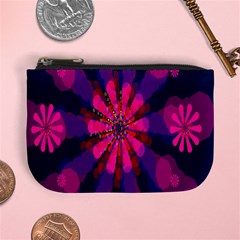 Flower Red Pink Purple Star Sunflower Mini Coin Purses by Mariart