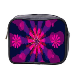 Flower Red Pink Purple Star Sunflower Mini Toiletries Bag 2-side by Mariart