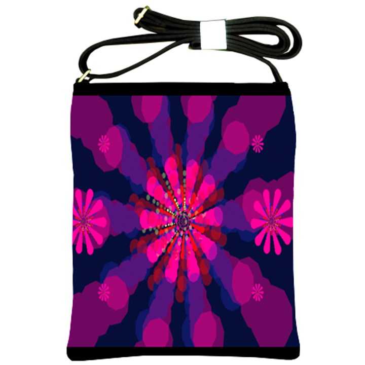 Flower Red Pink Purple Star Sunflower Shoulder Sling Bags