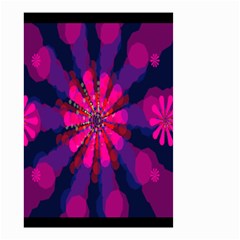 Flower Red Pink Purple Star Sunflower Small Garden Flag (two Sides) by Mariart