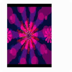 Flower Red Pink Purple Star Sunflower Large Garden Flag (two Sides) by Mariart