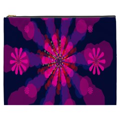 Flower Red Pink Purple Star Sunflower Cosmetic Bag (xxxl)  by Mariart