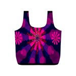 Flower Red Pink Purple Star Sunflower Full Print Recycle Bags (S)  Back