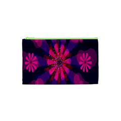 Flower Red Pink Purple Star Sunflower Cosmetic Bag (xs) by Mariart