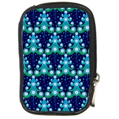 Christmas Tree Snow Green Blue Compact Camera Cases by Mariart