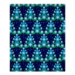 Christmas Tree Snow Green Blue Shower Curtain 60  X 72  (medium)  by Mariart